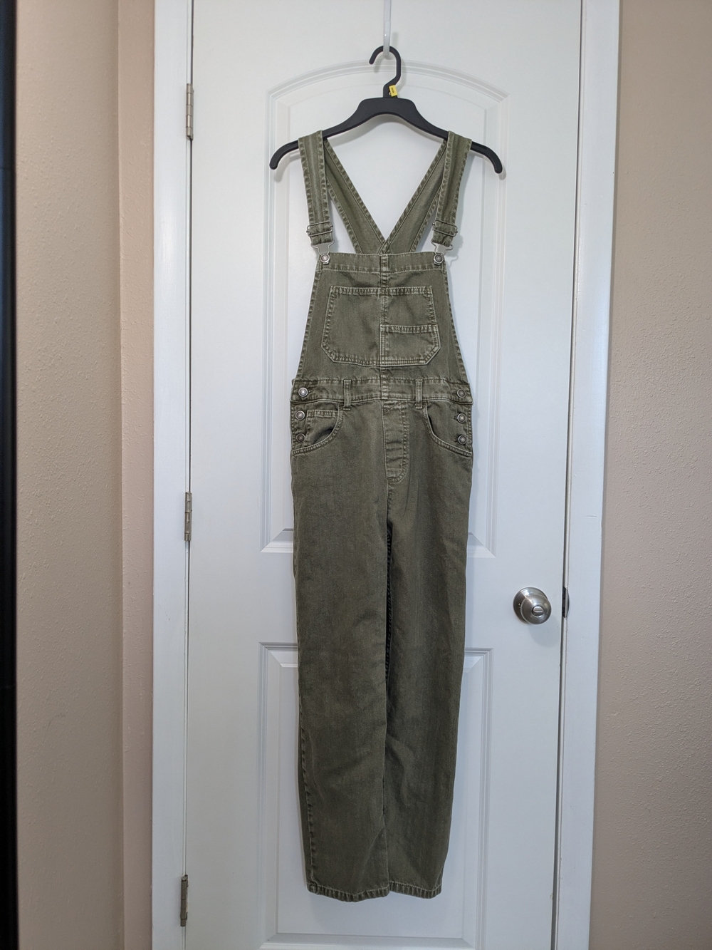 We The Free Military/Olive Green Women's Denim Overalls Size XS